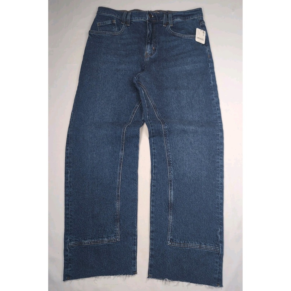 We The Free Women's 31 Risk Taker Mid-Rise Free People Jeans Utility